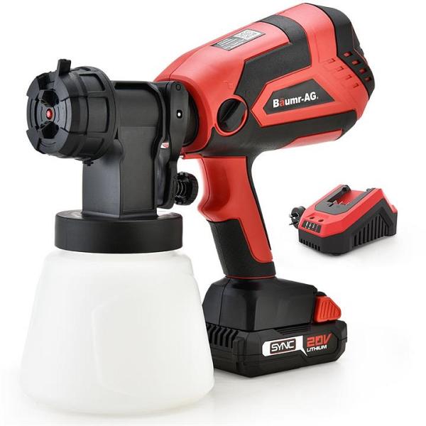 BAUMR-AG SG3 20V SYNC Cordless Paint Sprayer Gun Kit with Battery and Fast Charger