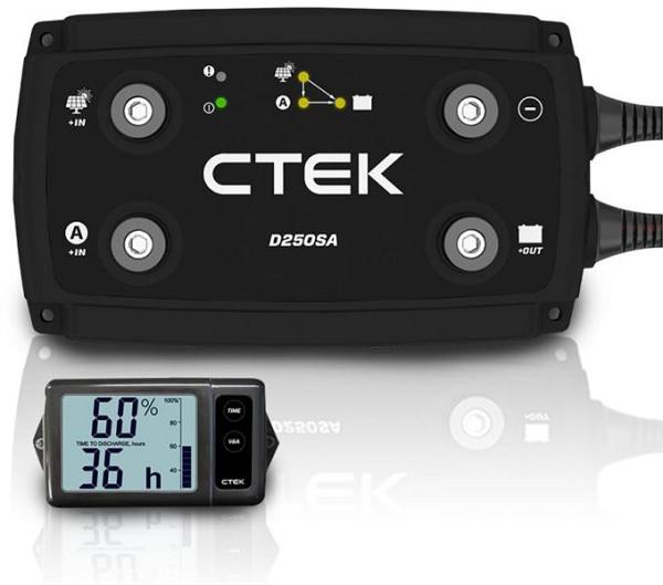 CTEK 20A OFF GRID Battery Charging System with D250SA and Digital Display Monitor for Wind and Solar
