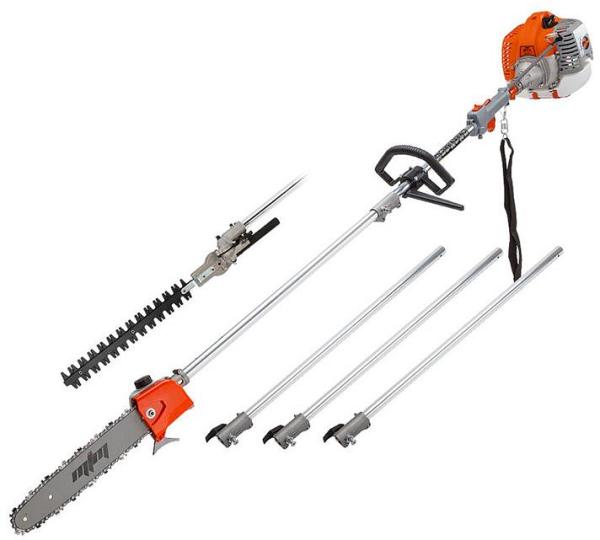 62CC Long Reach Pole Chainsaw Hedge Trimmer Pruner Chain Saw Cutter Multi Tool