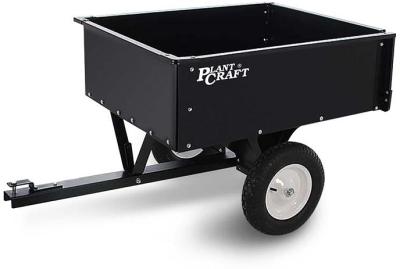 PLANTCRAFT 270kg Capacity Metal Dump Cart, for Ride on Mower