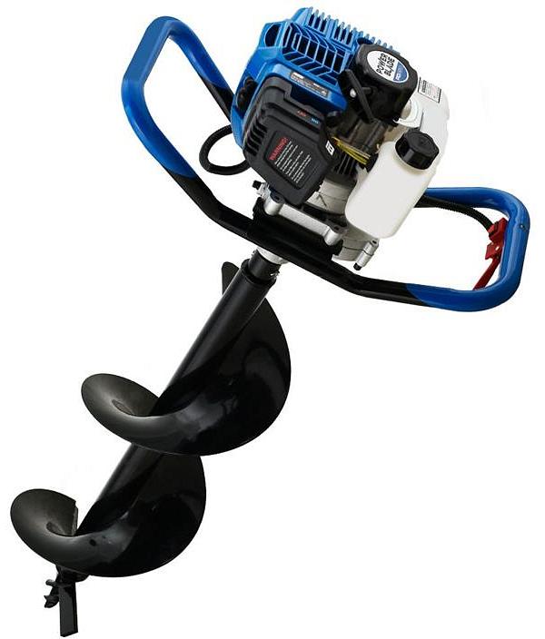 POWERBLADE PD950 52cc 2-Stroke Petrol Post Hole Digger, w/ 3 Auger bits, 600mm Extension Shaft
