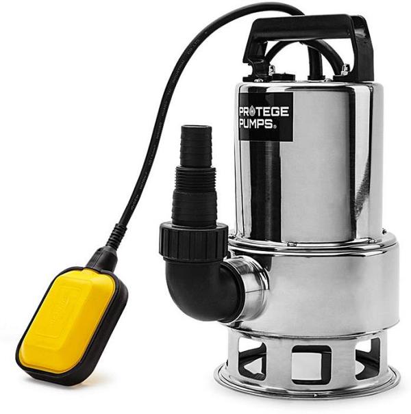1500W Submersible Dirty Water Pump Bore Tank Well Steel Automatic Clean