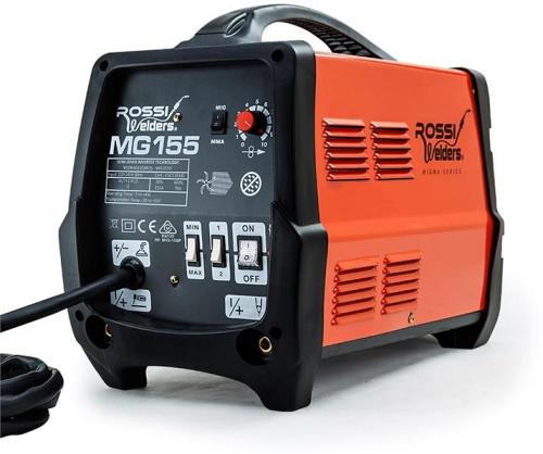 ROSSI 155Amp MIG ARC MAG Gas Gasless Welder DC Welding Machine Inverter Tool