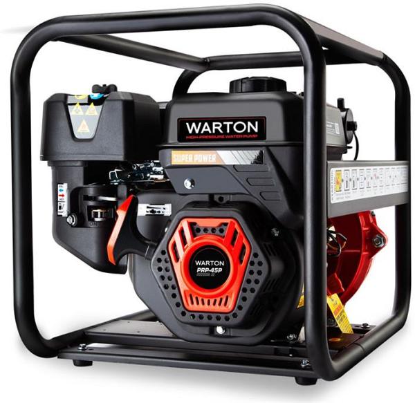 WARTON Petrol High Pressure Water Pump 8HP 4 Outlet for Irrigation and Fire Fighting - PRP-45P