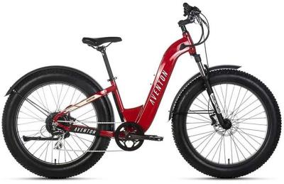 Aventon Aventure Step Through Electric Bike, Electric Red