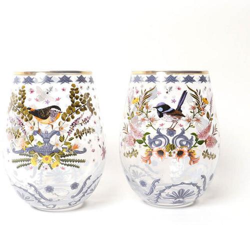 Enchanted Garden Glass Tumbler Set