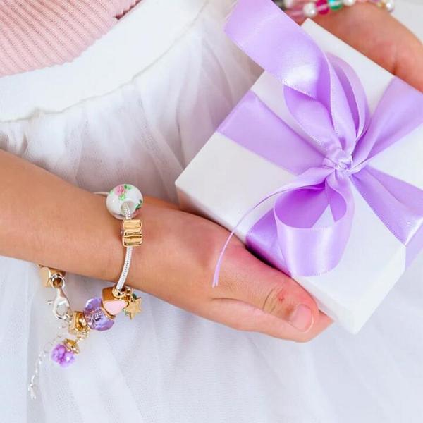 Lauren Hinkley Lavendar Blooms Charm Bracelet