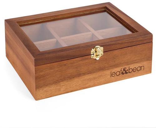 Premium Acacia Wood Tea Box