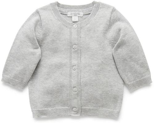 Purebaby Grey Essentials Cardigan