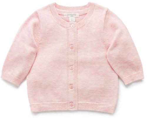 Purebaby Soft Pink Essentials Cardigan