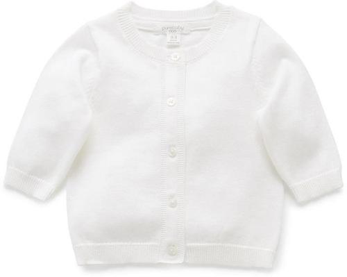 Purebaby White Essentials Cardigan