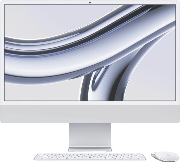 Apple MQRJ3X/A Apple iMac 24 Retina 4.5K Display with M3 chip 10-core GPU 256GB Silver