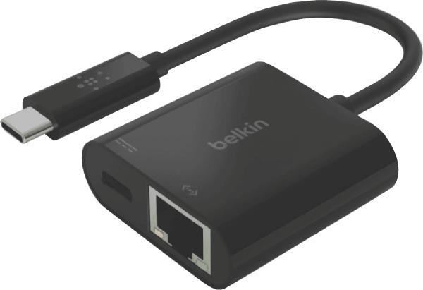 Belkin INC001BTBK Belkin USB-C to Ethernet + Charge Adapter