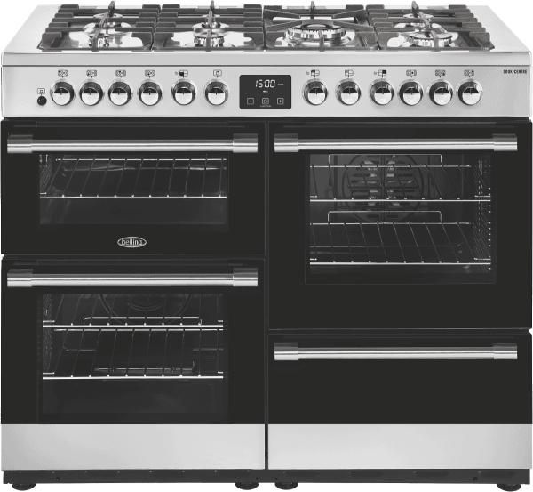 Belling BCC1100DFSS Belling 110cm Dual Fuel Upright Cooker Stainless Steel