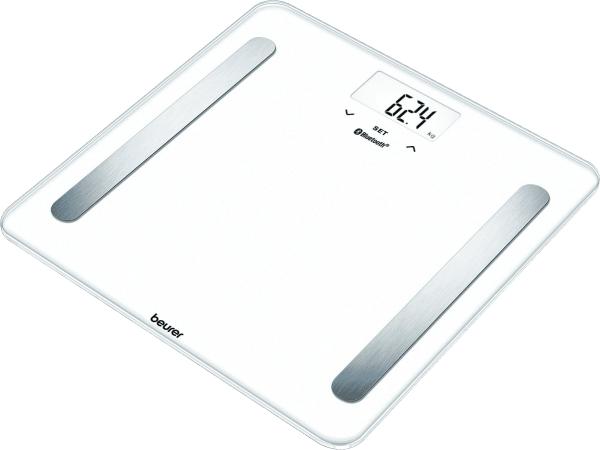 Beurer BF600W Beurer Bluetooth Glass Body Fat Scale - White