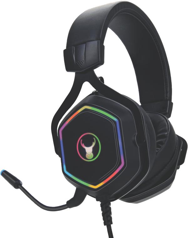 Bonelk ELK-64001-R Bonelk GH-717 Gaming RGB Headphones 3.5mm (Black)`