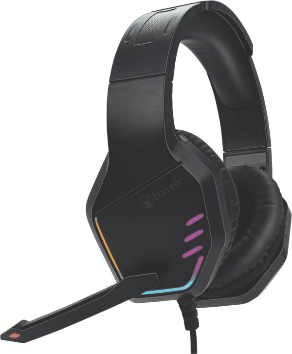 Bonelk ELK-64002-R Bonelk GH-510 Gaming RGB Headphones 3.5mm (Black)