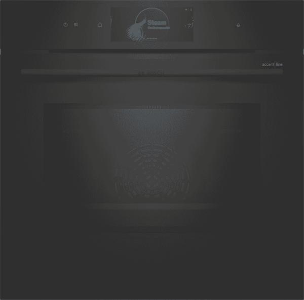 Bosch HNG978QB1A Bosch Series 8 Accentline 60cm Pyrolytic Oven with Added Steam and Microwave
