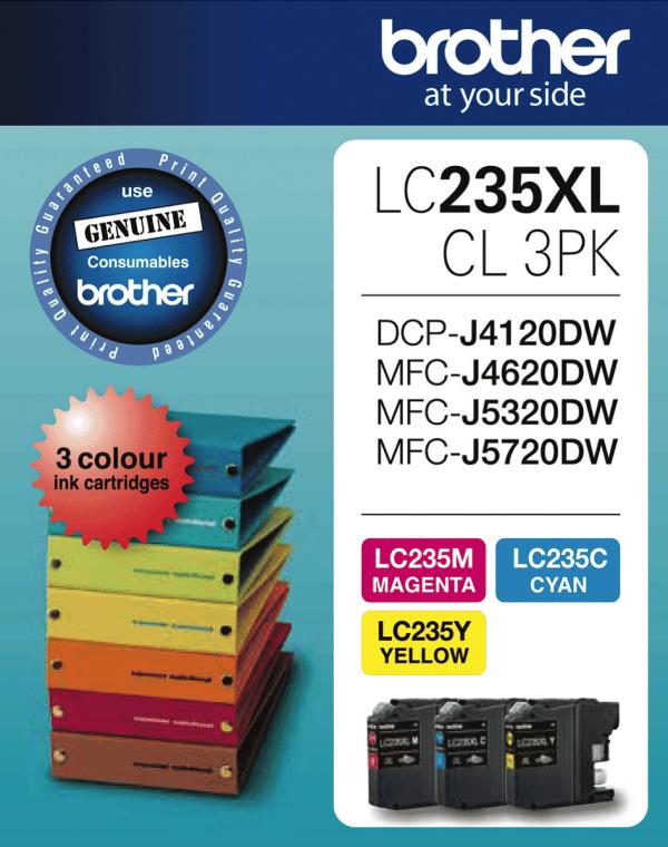Brother LC235XL CL3PK Brother LC235 XL Colour Value Pack