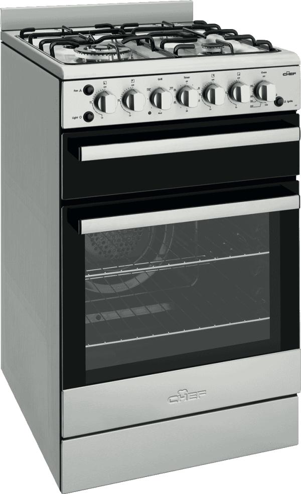Chef CFG517SBNG Chef 54cm NG Gas Upright Cooker
