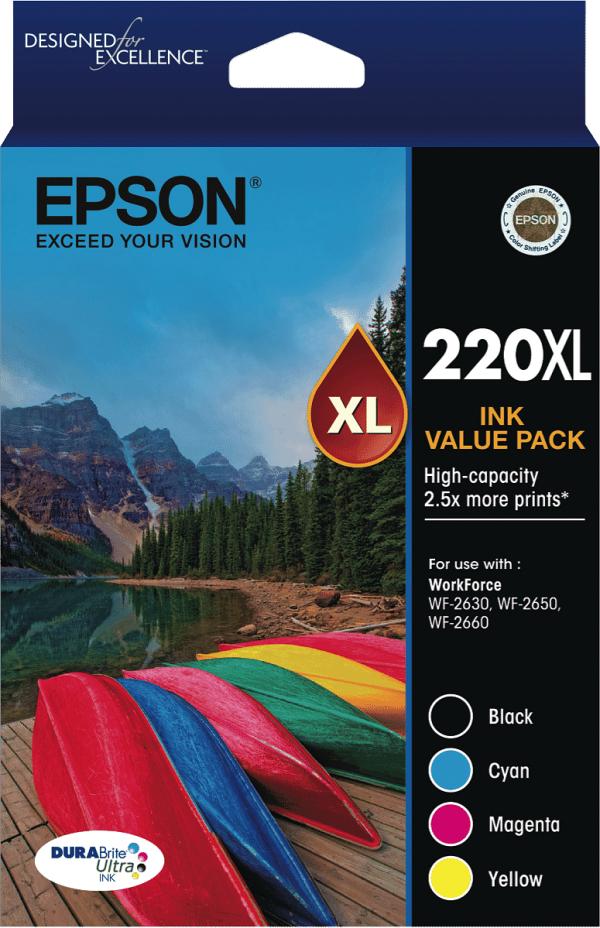 Epson T294692 Epson 220 High Capacity DURABrite Ultra 4 ink Value Pack