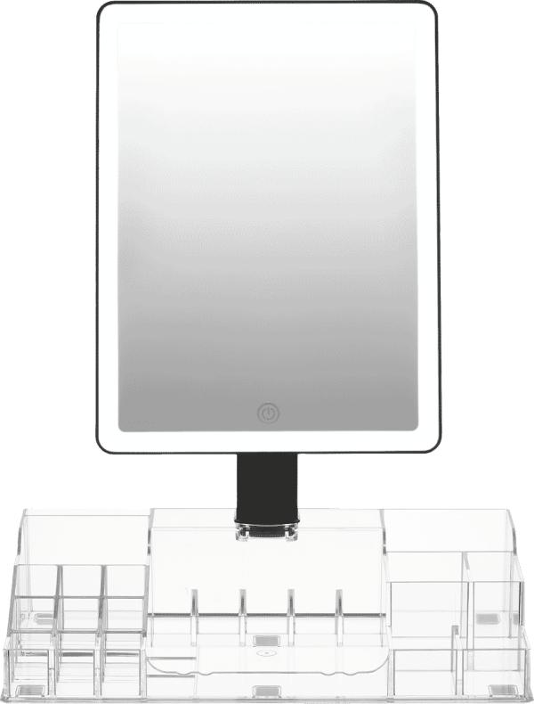 Homedics MIR-LB3000-BK-AU Homedics Radiance LED Beauty Mirror with Organiser Black