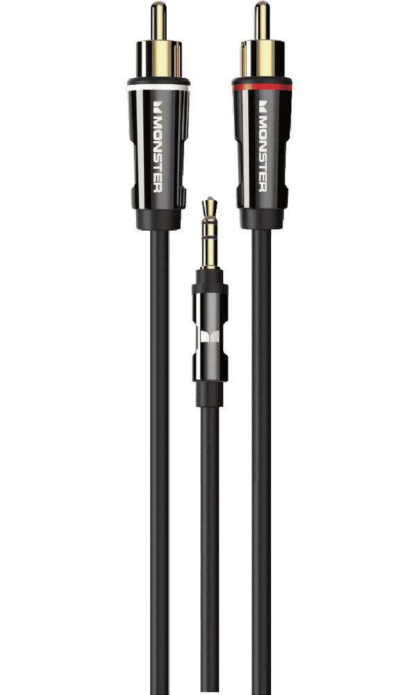 Monster MTESMINISPLIT18M Monster Mini 1-2 RCA Audio Cable (1.8M)