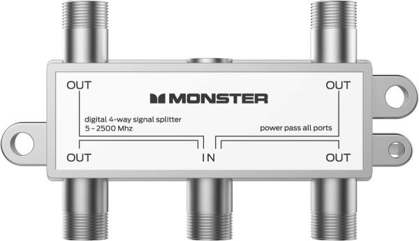 Monster MTRF4SPLIT Monster Digital Coaxial 4 Way Splitter