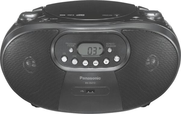 Panasonic RX-DU10GN-K Panasonic Portable AM/FM Radio and CD Player