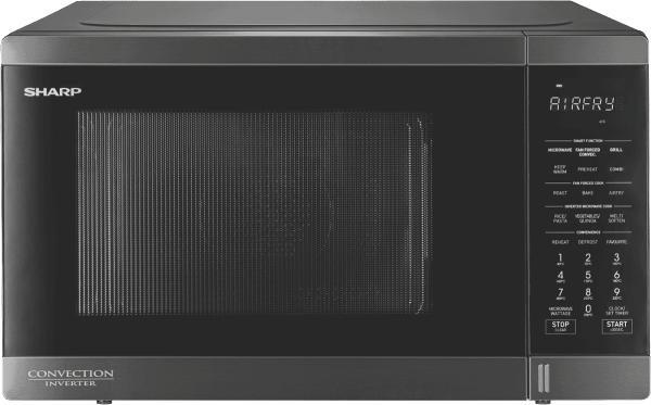 Sharp R321CAFBS Sharp 32L 1100W Airfry Convection Microwave Black Stainless Steel