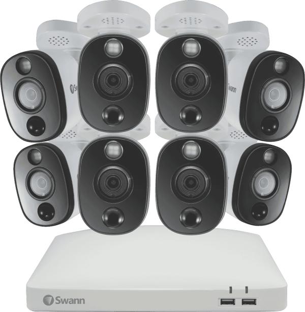 Swann SWDVK-85680W8WL-AU Swann 4K 8 Camera 1TB DVR Security System with Warning Light