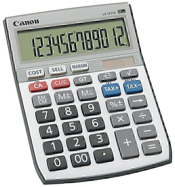 Canon LS121TS Calculator