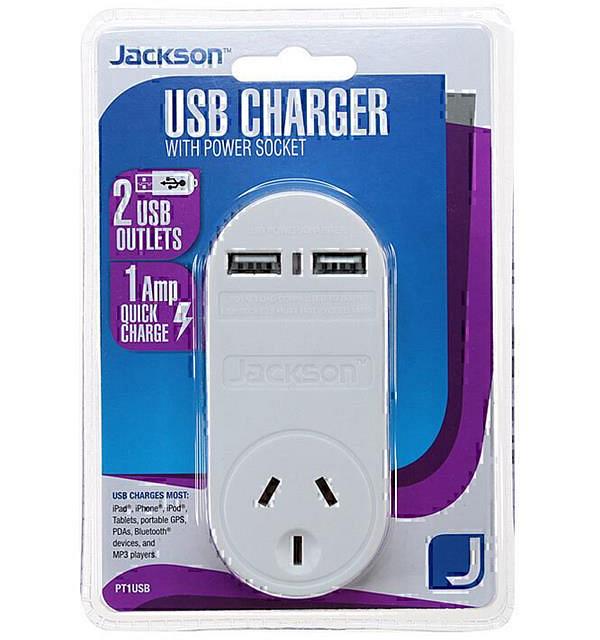 Jackson 1 Way 2 USB Charger