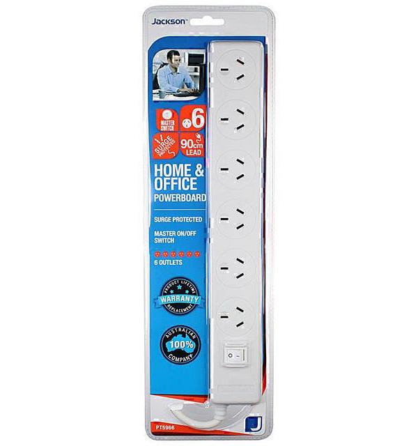 Jackson 6 Way Powerboard 90cm