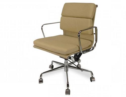 Ashton Low Back Office Chair - Light Brown Leather by Interior Secrets - AfterPay Available