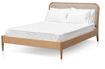 Asta Queen Bed - Beige by Interior Secrets - AfterPay Available