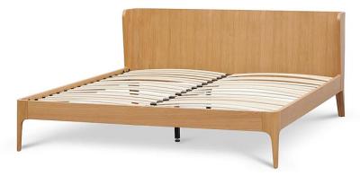 Belmont King Bed Frame - Natural Oak by Interior Secrets - AfterPay Available