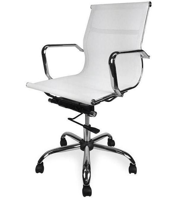 Carter Low Back Office Chair - White Mesh by Interior Secrets - AfterPay Available