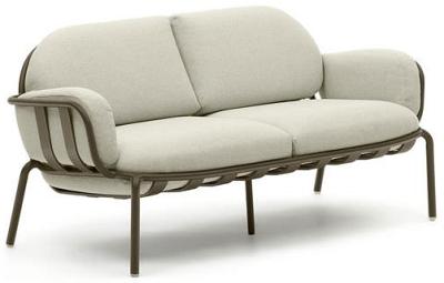 Cena 2 Seater Outdoor Lounge Sofa - Beige & Green by Interior Secrets - AfterPay Available