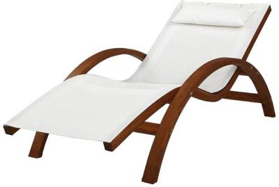 Dreobe Outdoor Wooden Day Bed Chair Sunlounger - White by Interior Secrets - AfterPay Available
