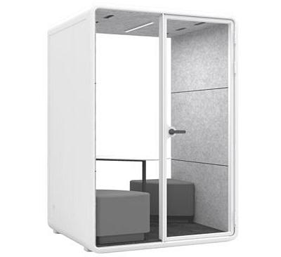 Evolve 2 Seater Medium Office Pod - White By Humble Office by Interior Secrets - AfterPay Available