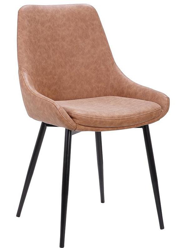 Ex Display - Alfie Dining Chair in Brown by Interior Secrets - AfterPay Available
