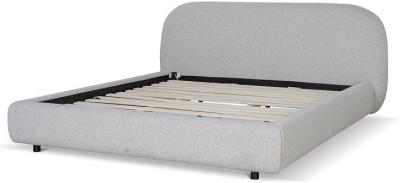 Ex Display - Cedar King Bed Frame - Clay Grey by Interior Secrets - AfterPay Available