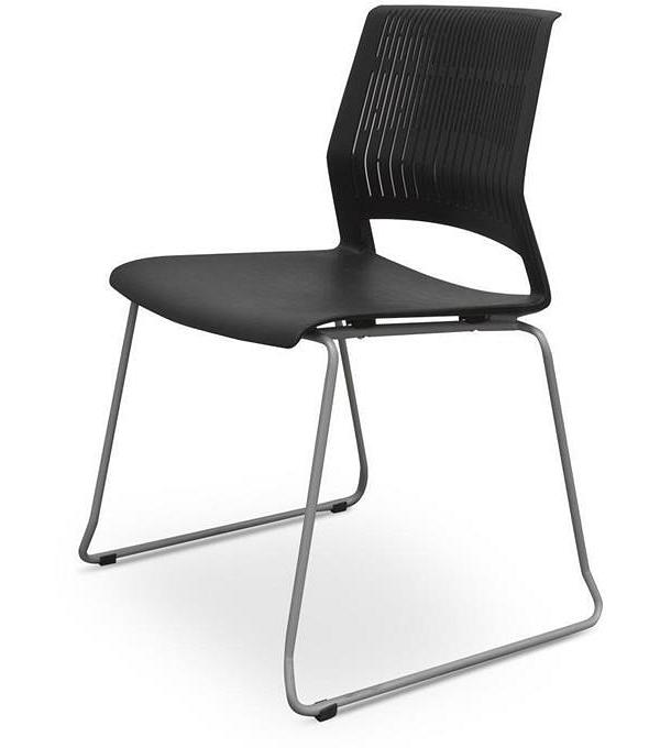 Ex Display - Elvis Visitor Chair - Black by Interior Secrets - AfterPay Available