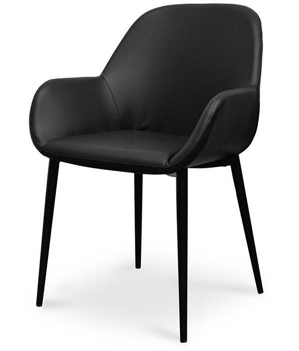 Ex Display - Lynton Dining chair - Full Black by Interior Secrets - AfterPay Available