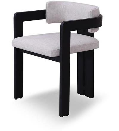 Ex Display - Merari Black Dining Chair - Stone Beige by Interior Secrets - AfterPay Available