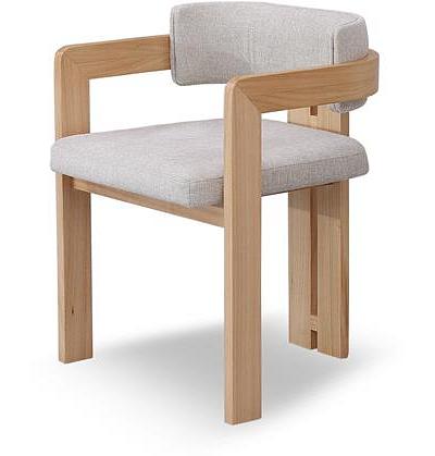 Ex Display - Merari Natural NZ Ash Dining Chair - Stone Beige by Interior Secrets - AfterPay Available