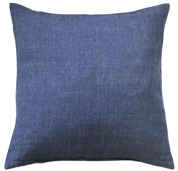 Ex Display - Ollo Adria Linen & Cotton Cushion - Indigo by Interior Secrets - AfterPay Available