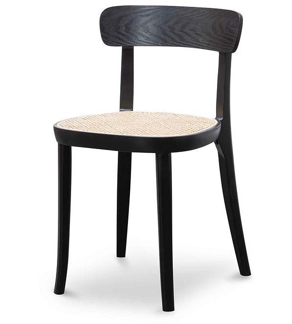 Ex Display - Orval Rattan Dining Chair - Black with Natural Seat by Interior Secrets - AfterPay Available