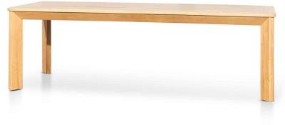 Ex Display - Sandoval 2.4m Wood Dining Table - Elm Distress Natural by Interior Secrets - AfterPay Available